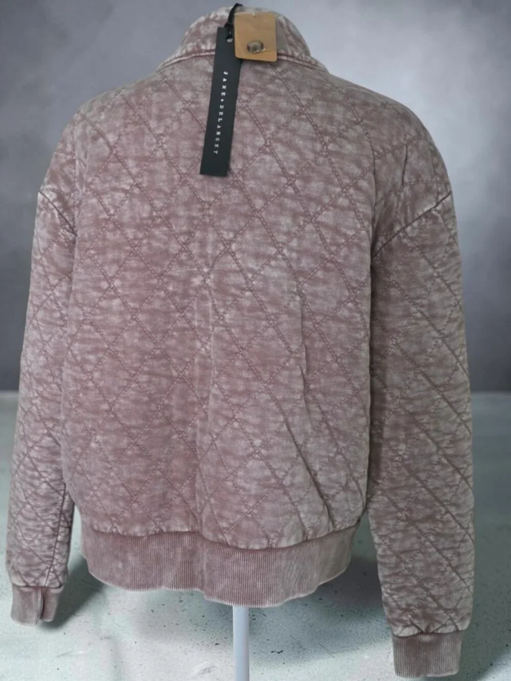 NWT JANE & DELANCEY (MED) Quilted Button Up Bomber Jacket